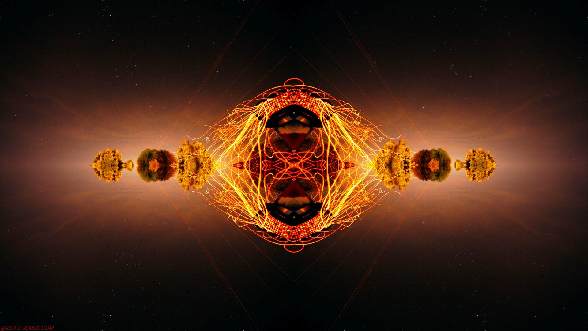 Chimney Sparks Abstract Artwork Timelapse Still Images